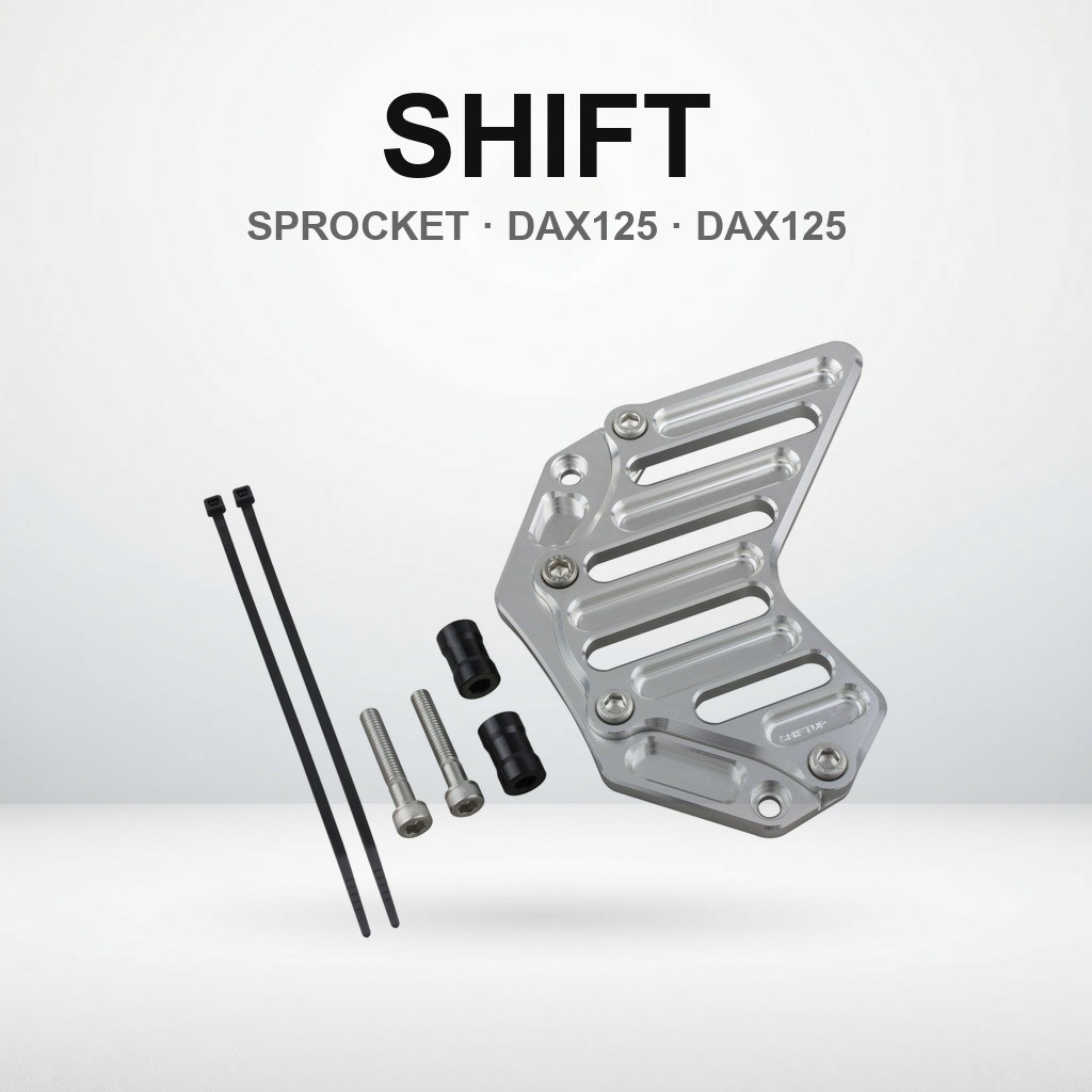 ฝาครอบสเตอร์ (Sprocket Cover) บิลเลต SHIFT UP สำหรับ Honda Monkey 125/CT125 Hunter Cub/DAX125/GROM ม