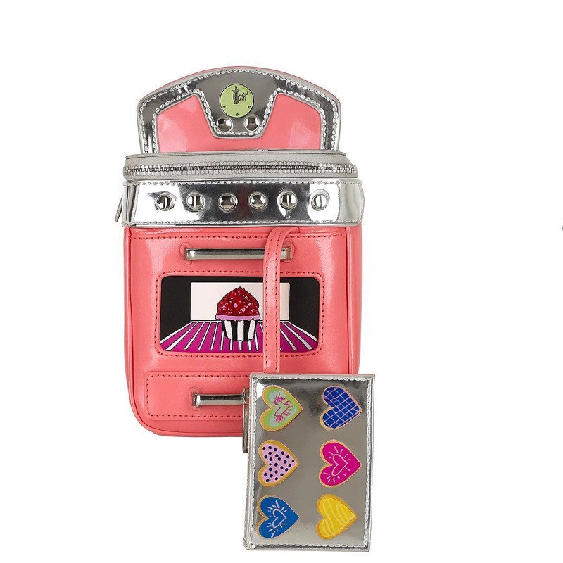 Creative Slot Machine Shape Crossbody กระเป๋าผู้หญิงตลก 3D เกมเครื่อง PU Hard Shell Chain กระเป๋าสะพ