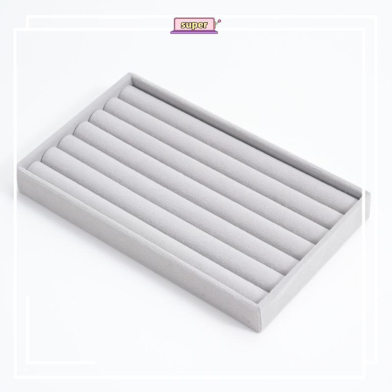 Louislifesuperpq กล่องเก็บเครื่องประดับกํามะหยี่และถาดแสดงสําหรับต่างหู แหวน สร้อยคอ CCD
