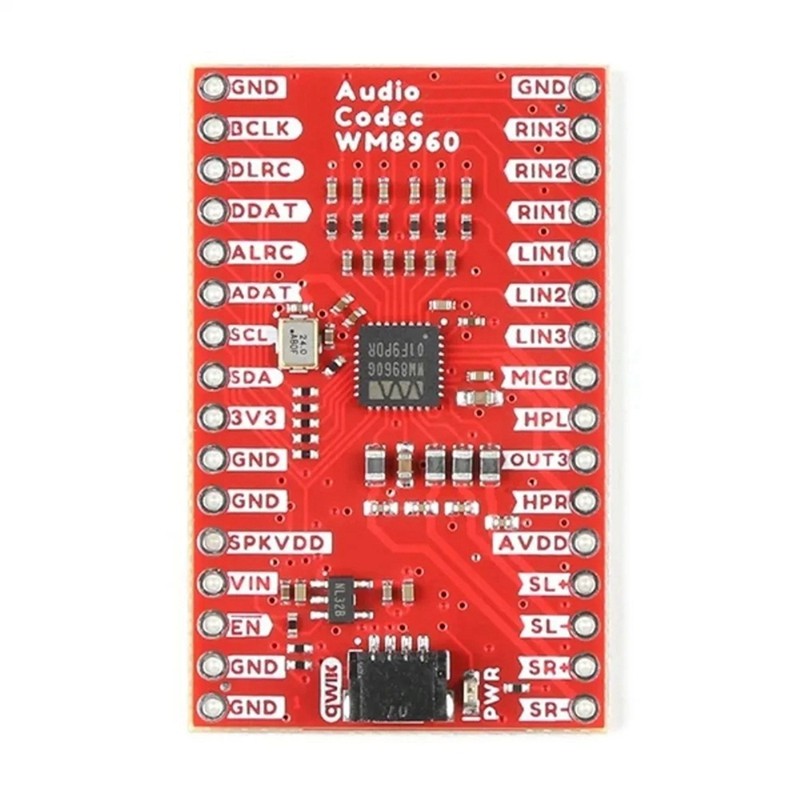 BOB-21205 เสียง Codec Breakout Board WM8960 Qwiic I2S อินเทอร์เฟซสเตอริโอหูฟังลําโพงเครื่องขยายเสียง