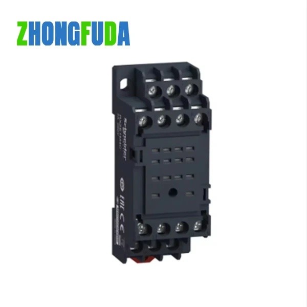 ZCLX จัดส่งฟรีใหม่ Original France 4Pole รีเลย์ซ็อกเก็ตฐาน 7A 250VAC DIN Rail RXZE1M4C
