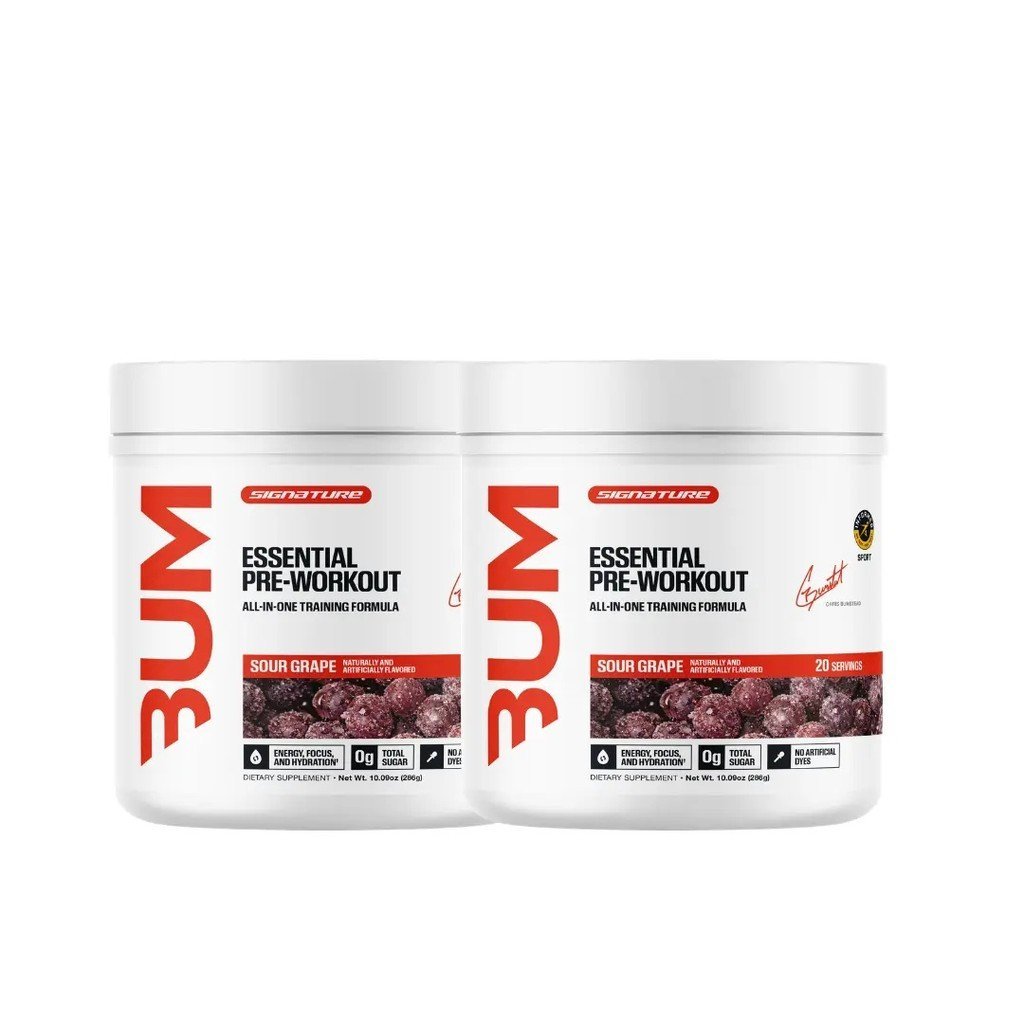 RAW Essential Pre Workout Powder 2-Packs – Energy, Focus & Pump – L-Citrulline, Beta Alanine & Caffe