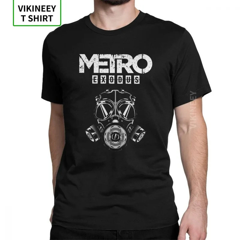[พร้อมส่ง] เสื้อยืดผู้ชาย Metro Exodus ลายหน้ากากกันแก๊ส Toxic Games Gaming Artyom Haunter แขนสั้น ค