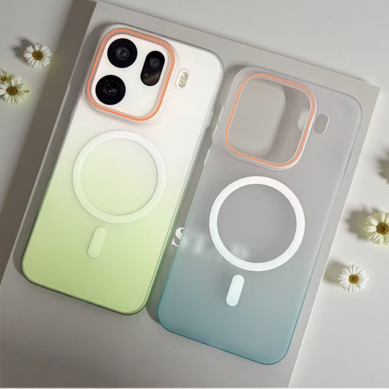 Ultra Thin Matte Gradient สี Matte Magnetic Hard พลาสติกสําหรับ OPPO ค้นหา X9 Ultra X9 Pro X8 Ultra 