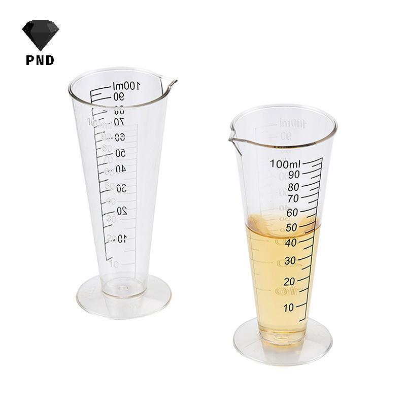 PND ถ้วยตวงอะคริลิคเกรดอาหาร 100 มล. พร้อมสเกล - ปลอดสาร BPA เหมาะสําหรับห้องครัวและร้านอาหารใช้ raoog