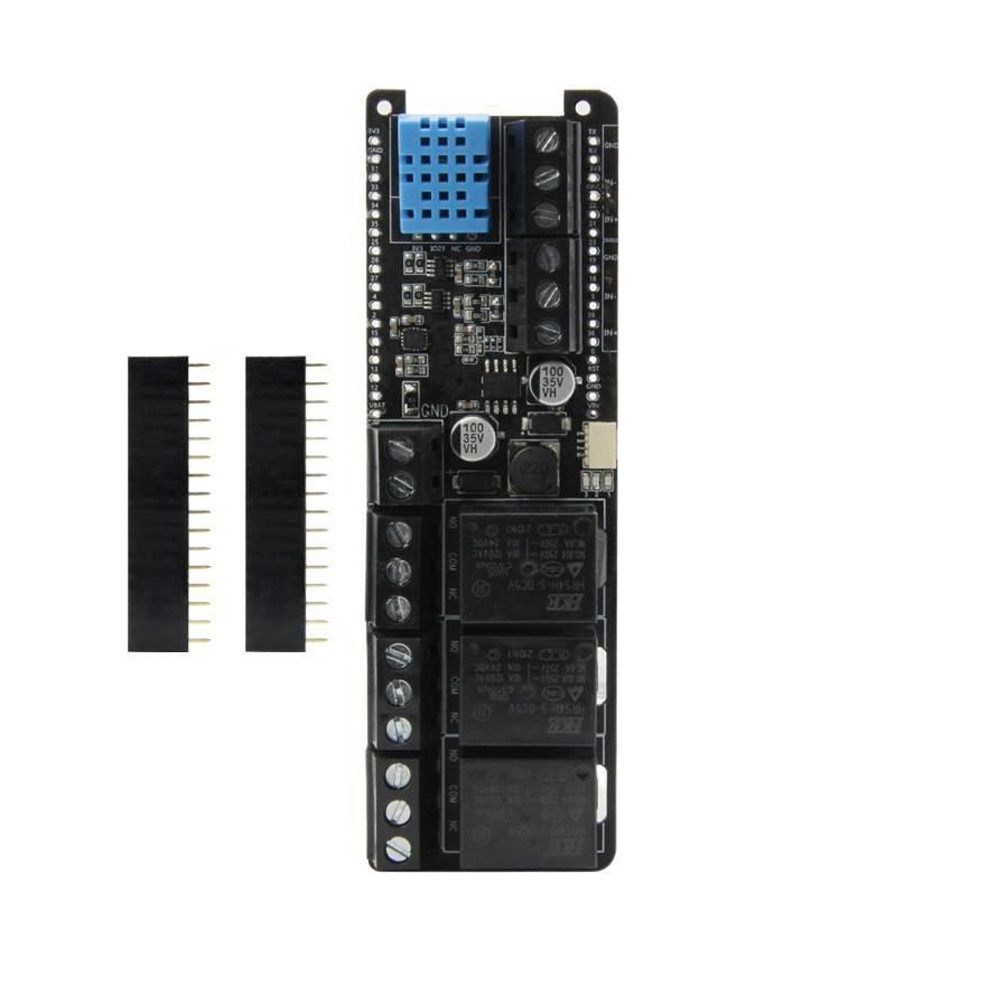 บอร์ดขยายรีเลย์ 3 ทาง INA219 DHT11 QMI8658 โมดูลเซ็นเซอร์พอดี T-SIM7000 T-A7670 T-A7608 Series IoT D