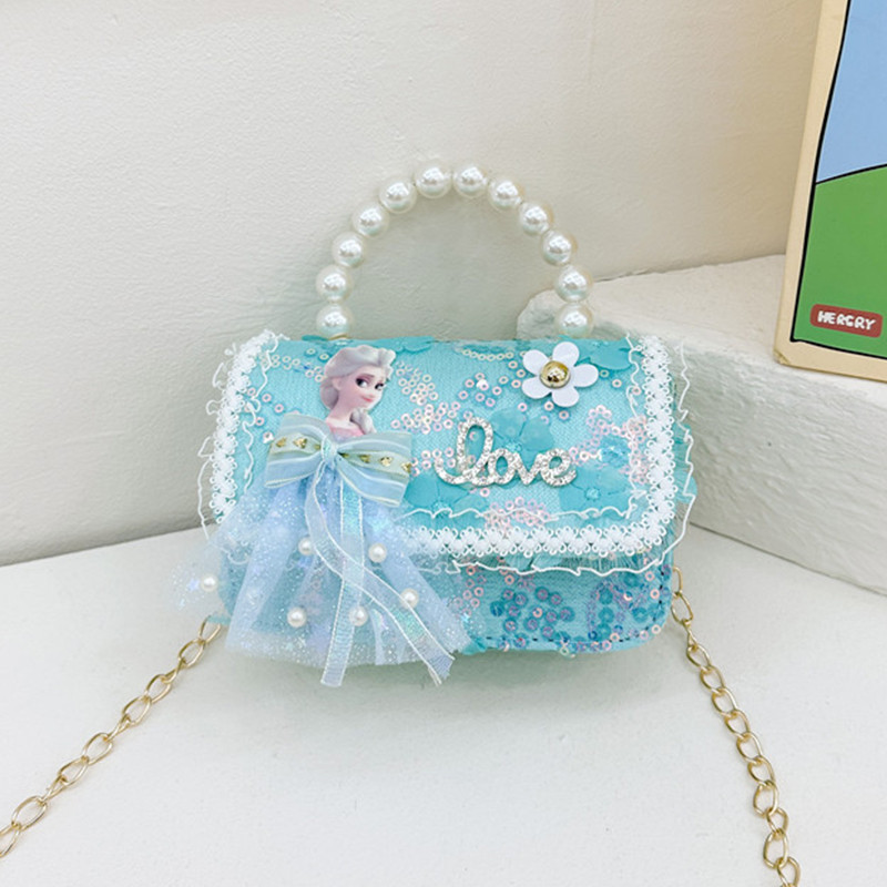 Princess Elsa กระเป๋าเด็กเด็กผู้หญิงของขวัญวันหยุด Elsa กระเป๋าถือ Elsa กระเป๋าถือไหล่ Messenger กระ