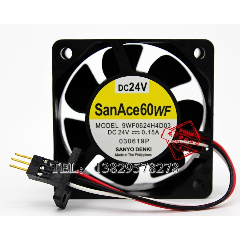 A90L-0001-0508 9WF0624H4D03 24V พัดลมระบบ Fenasco ดั้งเดิมพร้อมปลั๊กเดิม