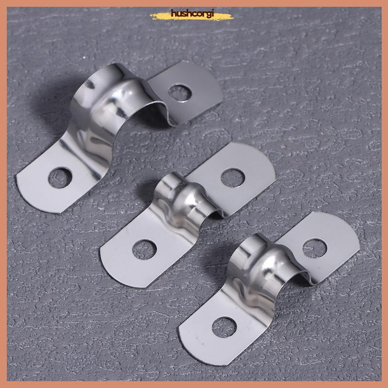 [hushcorgi] สแตนเลสสตีล U-Shaped Tube Clamp อานโลหะ Tube Clamp U Conduit Braet สําหรับการใช้งานสําหร