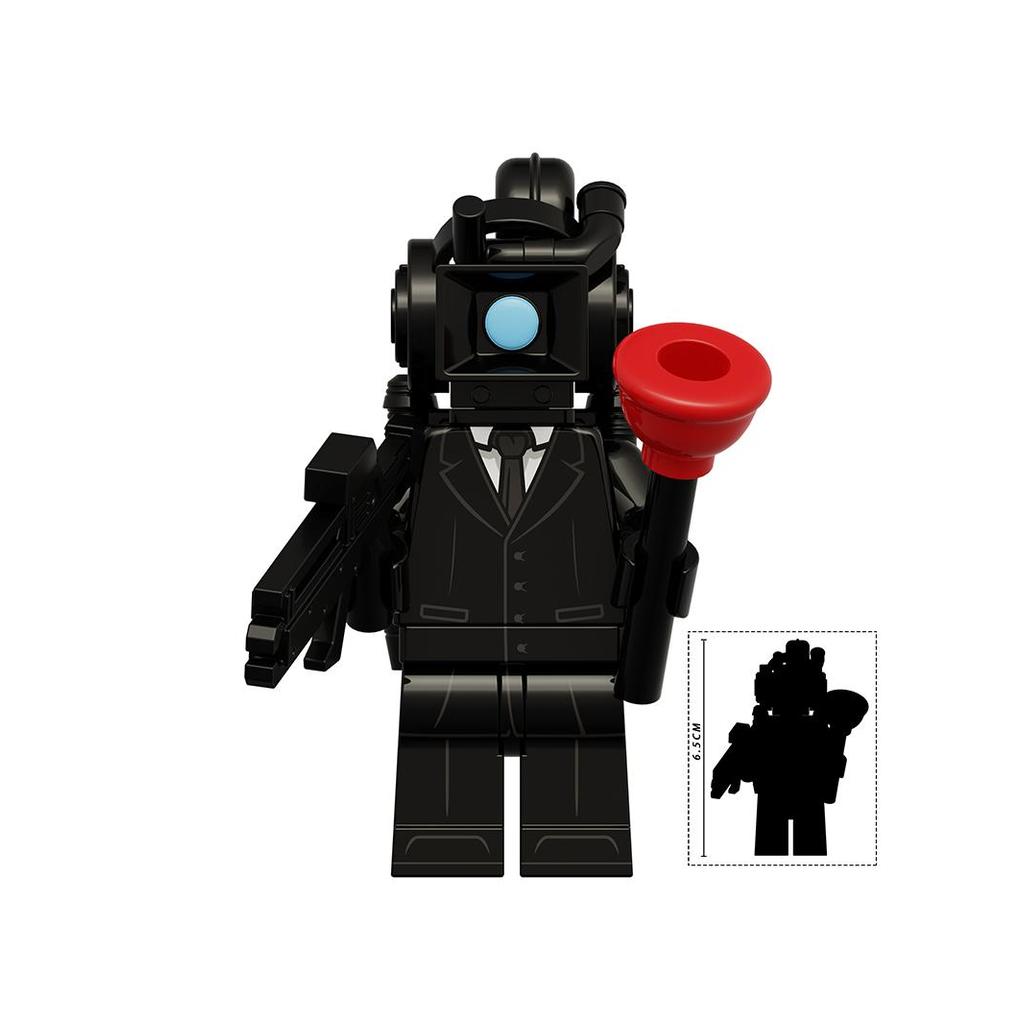 กล้องมอนิเตอร์ Man Toilet Man vs. Titan 10th Assembled Building Block Minifigure Toy KDL834 IJVG