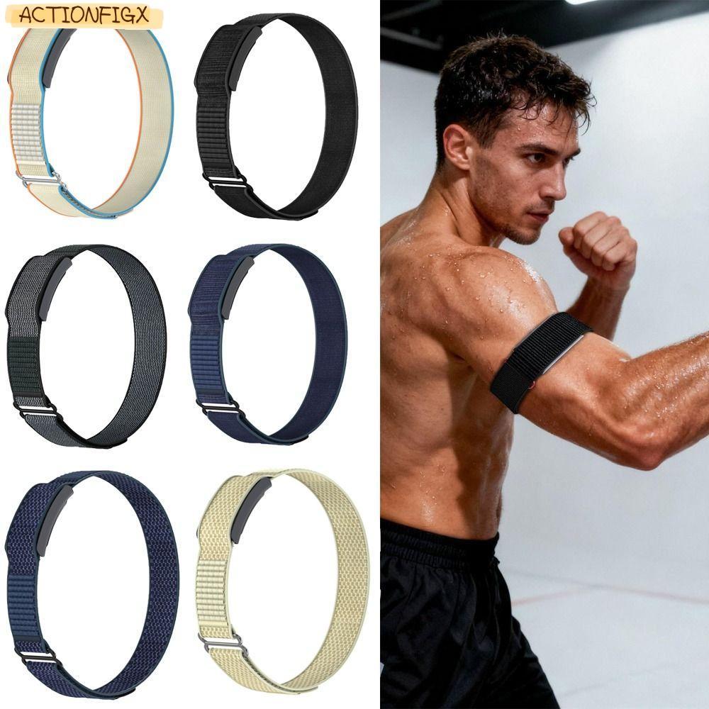 ACTIONFIGX Fitness Tracker Arm Band,ปรับไนลอนกีฬา Band Bicep Band,Breathable Loop Designสายรัดสําหรั