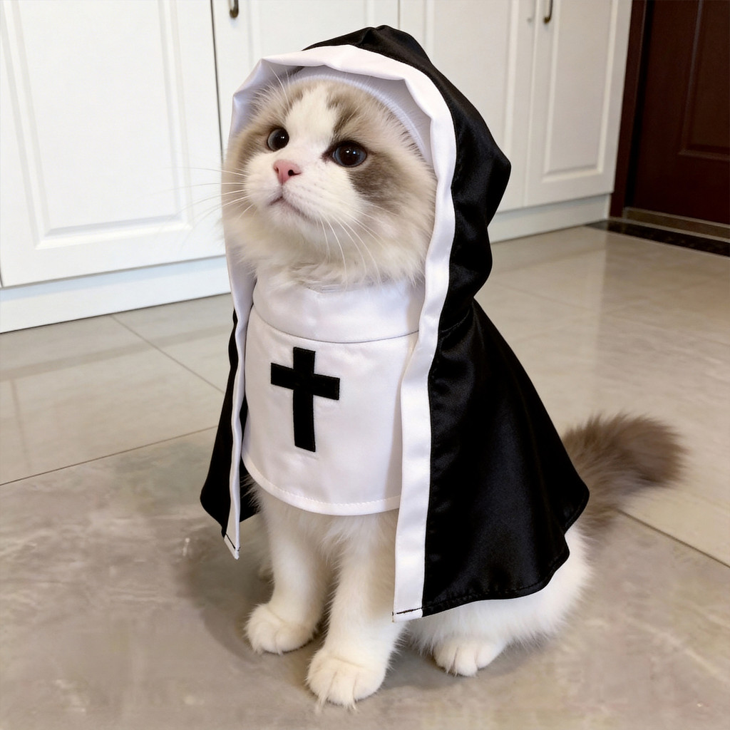 Cat Clothing Pet Clothes Dog Costume Funny Cos Photo Props Small and Medium Size Pet Clothing Cat Nu