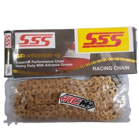 SSS CHAIN GOLD GOLD GR415HSBT-120L 415HSBX120L 415HSB X 120 L ORIGINAL GUARANTE SSS PARTS