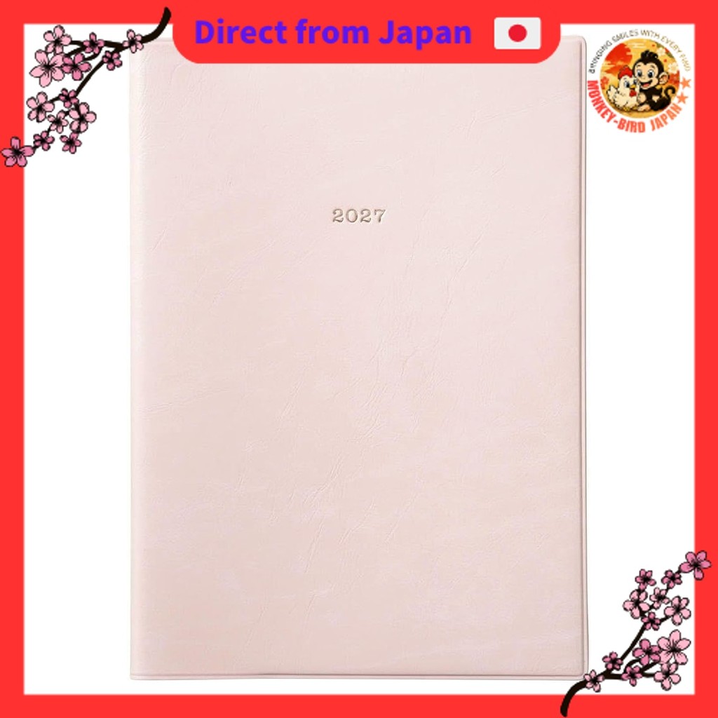 EDiT 2027 Schedule Book, December 2026 Start, Weekly Notebook, Semi-A5 Size, Nuance Color, Pastel Pi