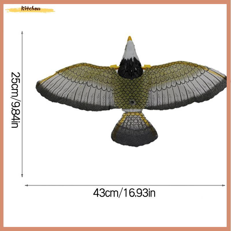 XDT Luminous Bird Repellent แขวน Eagle พร้อมเพลง Flying Bird Scarer Flying Bird KCP