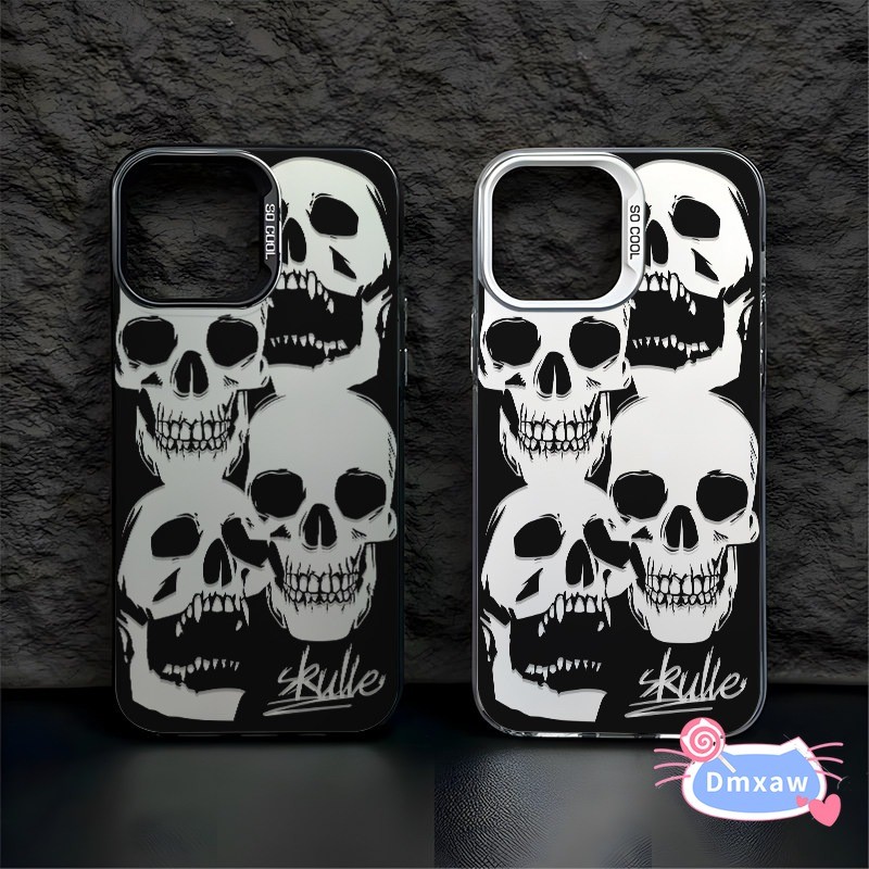 Cool Gothic Skull สําหรับ OPPO A9 A5 A12 A12S A12E A7 A5S A3S A3X A1 Pro A1K Reno 6 5 Pro 5F 4 Lite 