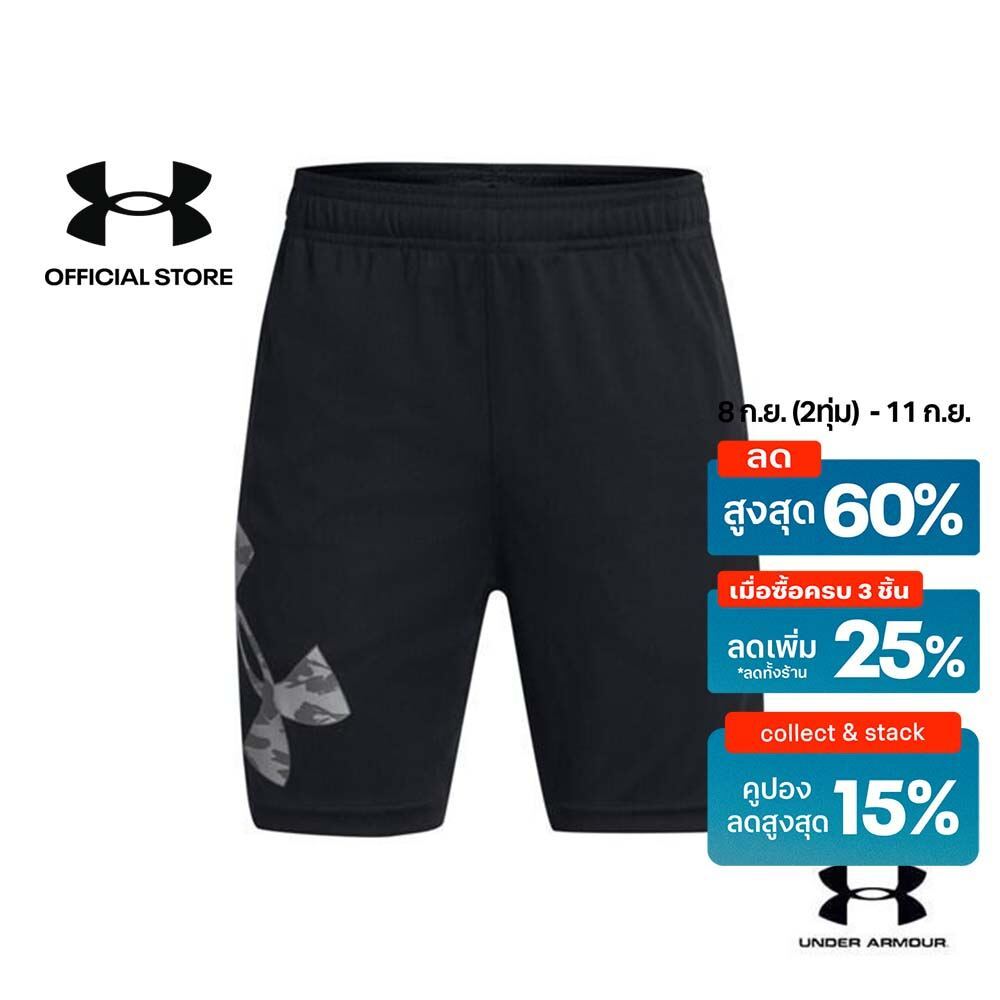 Under Armour กางเกงขาสั้น UA Tech™ Big Logo สำหรับเด็กผู้ชาย