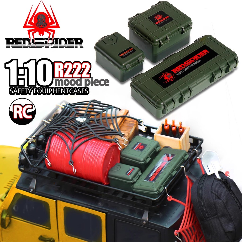 R RS Red Spider Climbing Car Mood Item กระเป๋าเดินทาง TRX4 SCX10 Regent Easy Control H8H แรดใหญ่