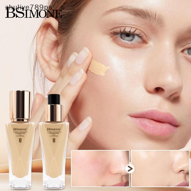 Zhuliye789ps] BSIMONE 30ml Liquid Foundation คอนซีลเลอร์บีบีครีมติดทนนานกันน้ํา Pore-minimizing Last