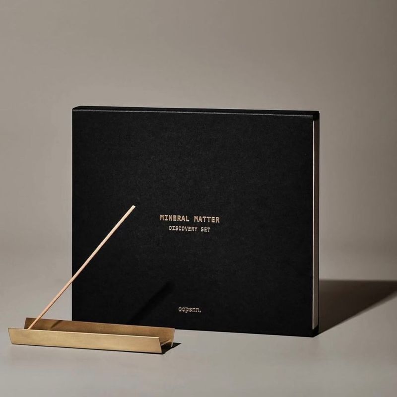 ประเทศไทย Copenn Thread ธูปของขวัญกล่อง Niche Pure Natural Handmade ธูปด้าย Golden Feather Simple St