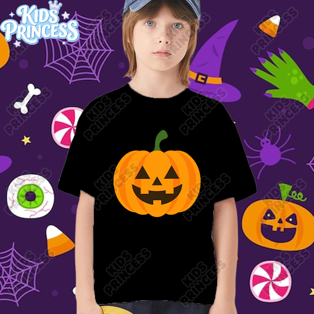 COD(จัดส่งตลอด 24 ชั่วโมง) Halloween ลายการ์ตูน เสื้อที ผ่อนคลาด เสื้อเชิ้ต สำหรับเพศชายและหญิง 90-150 S-XXXL H570