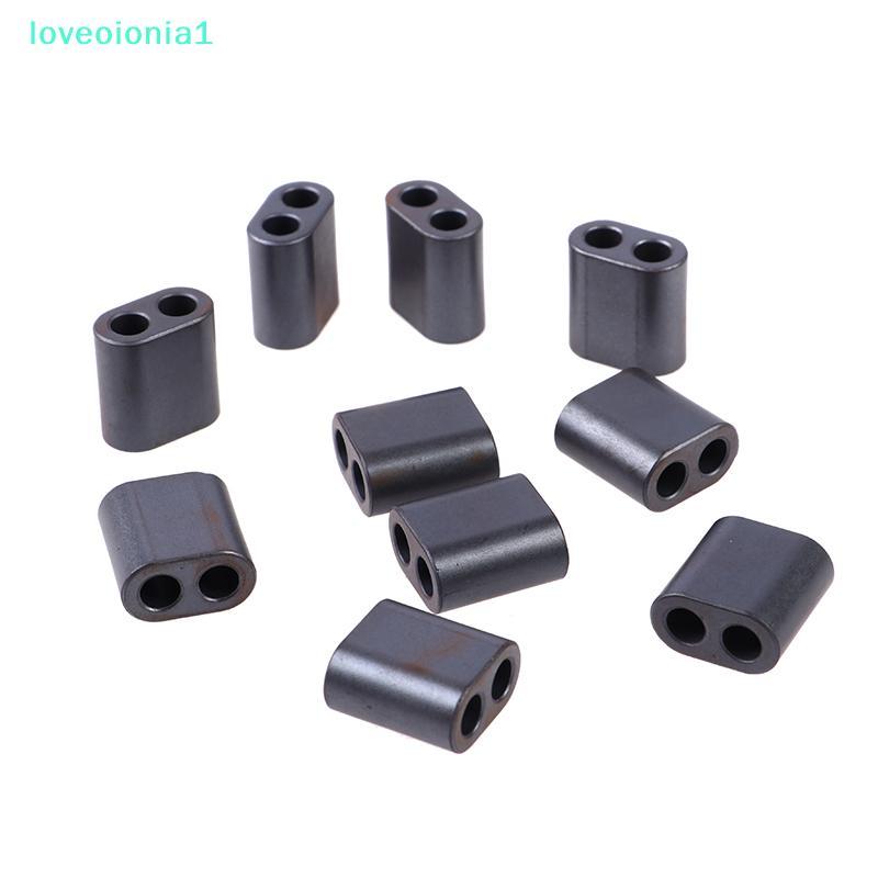 loveoionia1 10pcs RF Ferrite Core Double Holes RF Magnet RF อุปกรณ์เสริม 13.5*7.5*14 มม.IA