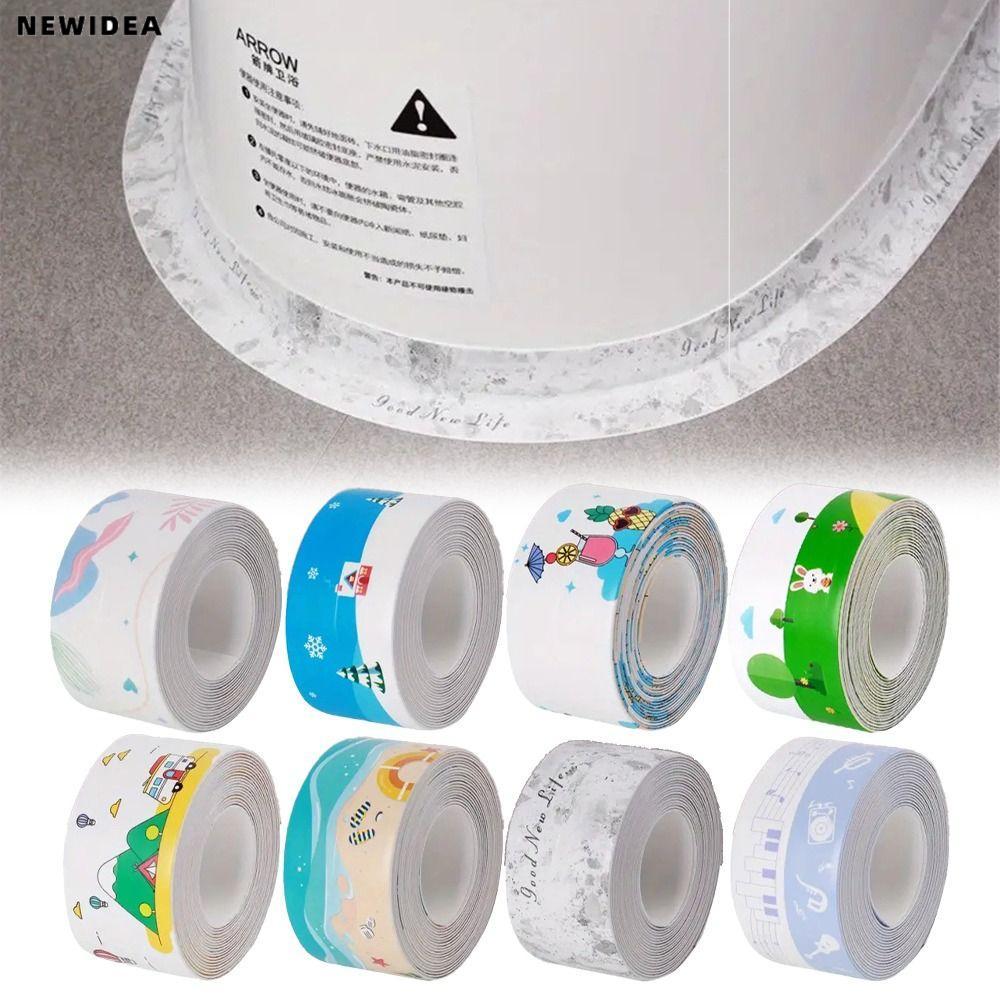 NEWIDEA ตะเข็บเทปกาว, Anti-Mildew เทปกาวกันน้ํา, Professional 3.2 M/ม้วนกาว PVC Shower Tile Sealer ส