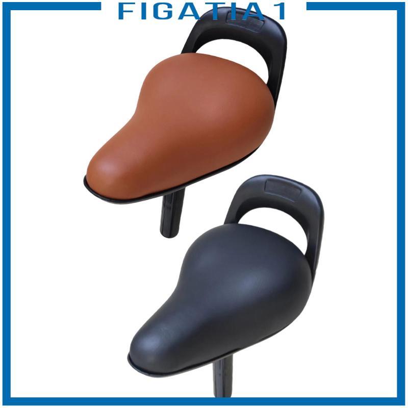 [figatia1] Kids Cycle Seat Wide PU Leather Saddle Cushion Shock Absorbing for Childrens Bikes Baby C