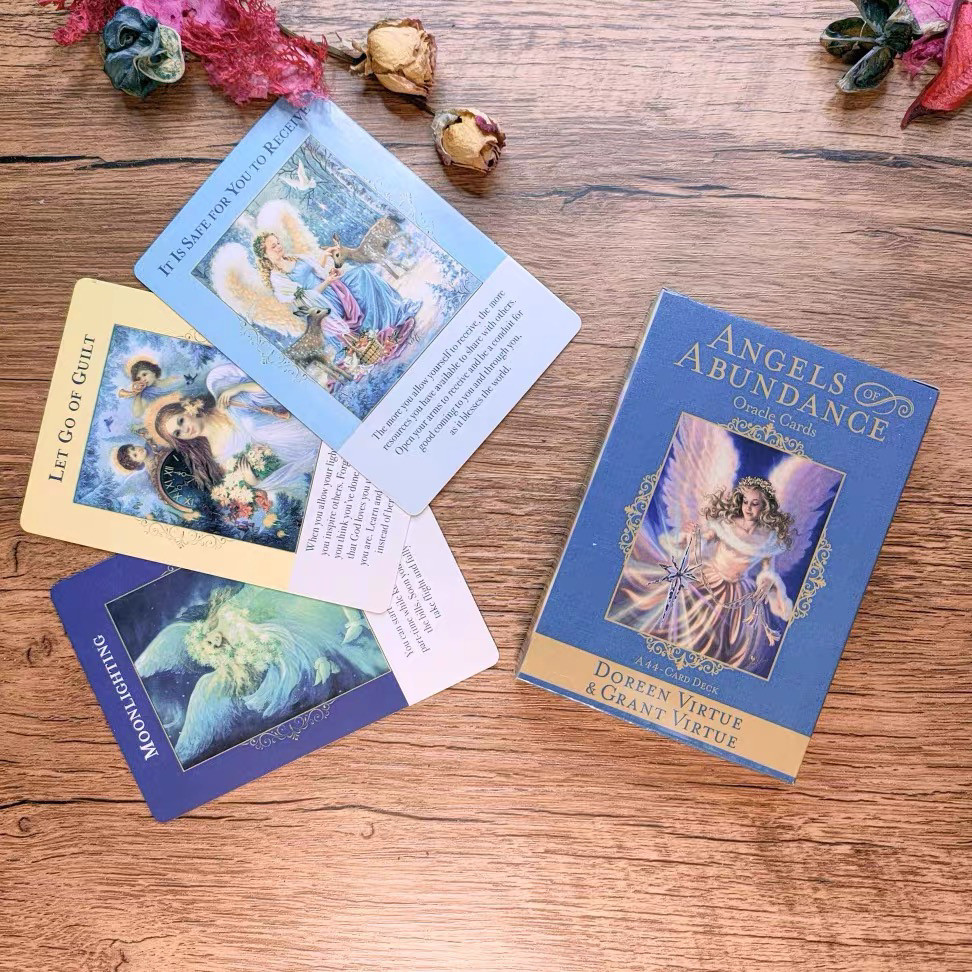 2026 สินค้าใหม่ที่มีแปลจีน Enriched Fortune Angel Oracle Card Angels Abundance Oracle Ready Stock kl