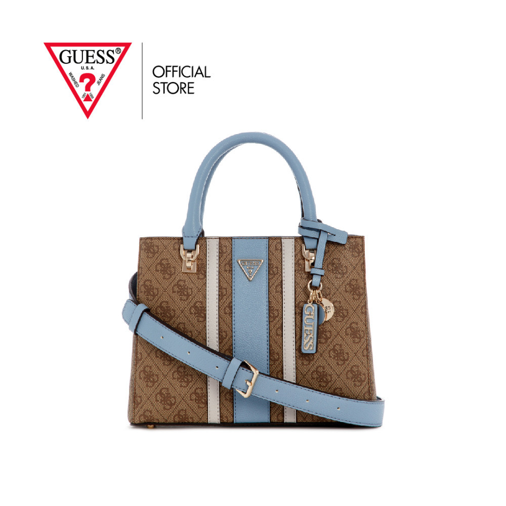 GUESS กระเป๋า รุ่น BS967205 NOELLE II SML MULTI COMP STCHL สีฟ้า