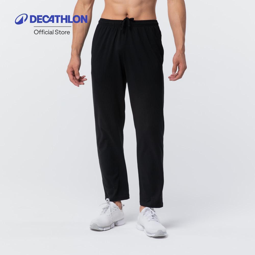 Decathlon Men Fitness Jogging Bottoms กางเกงจ็อกกิ้งผู้ชายใส่ออกกำลังกาย - Deep Black