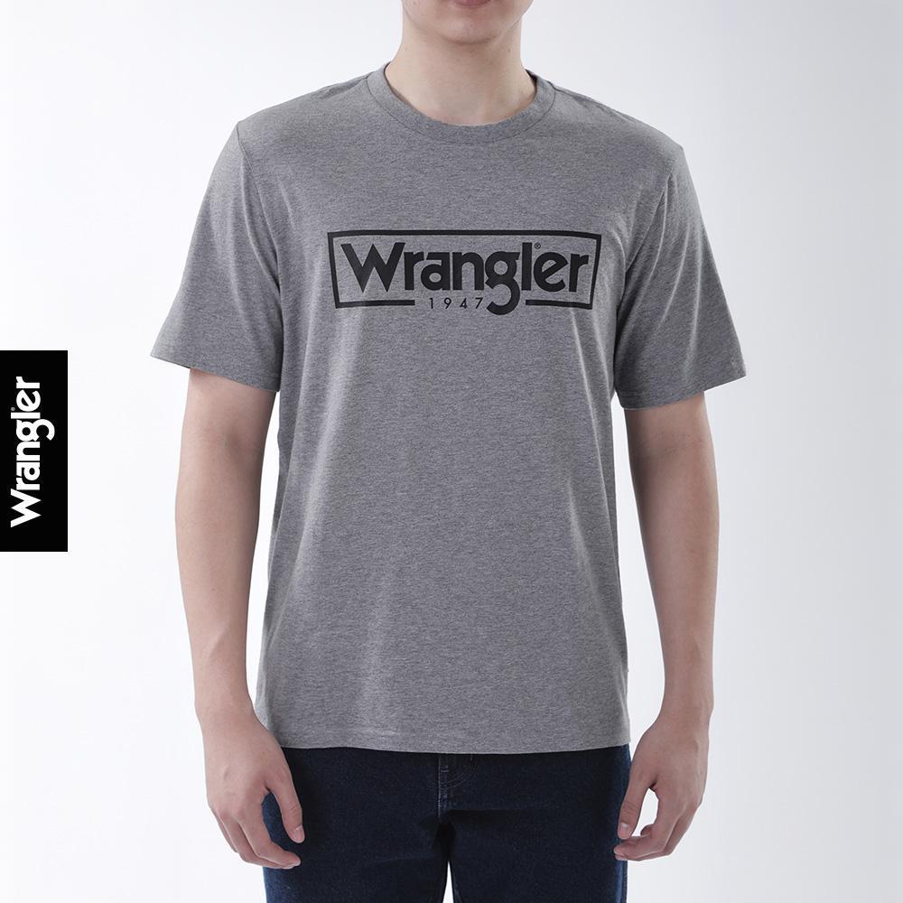 WRANGLER เสื้อยืดแขนสั้นผู้ชาย รุ่น WR F425MTSSF69 สีเทา