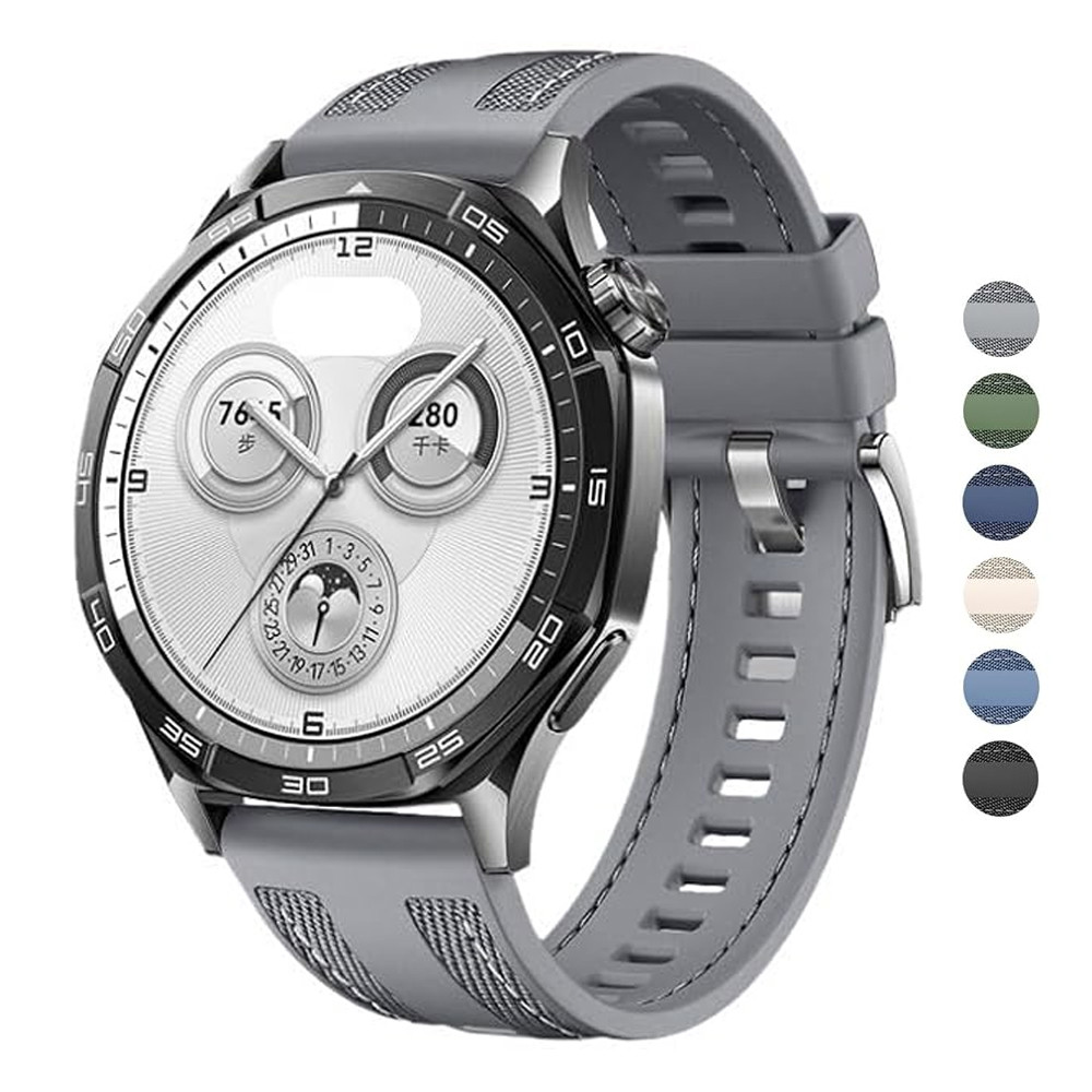 22 มม.สําหรับนาฬิกา Huawei GT6/GT5/GT4 46 มม.ซิลิโคน correa สร้อยข้อมือกีฬาสําหรับ Huawei GT6 pro/GT5 pro 46 มม.สายรัดข้อมือ