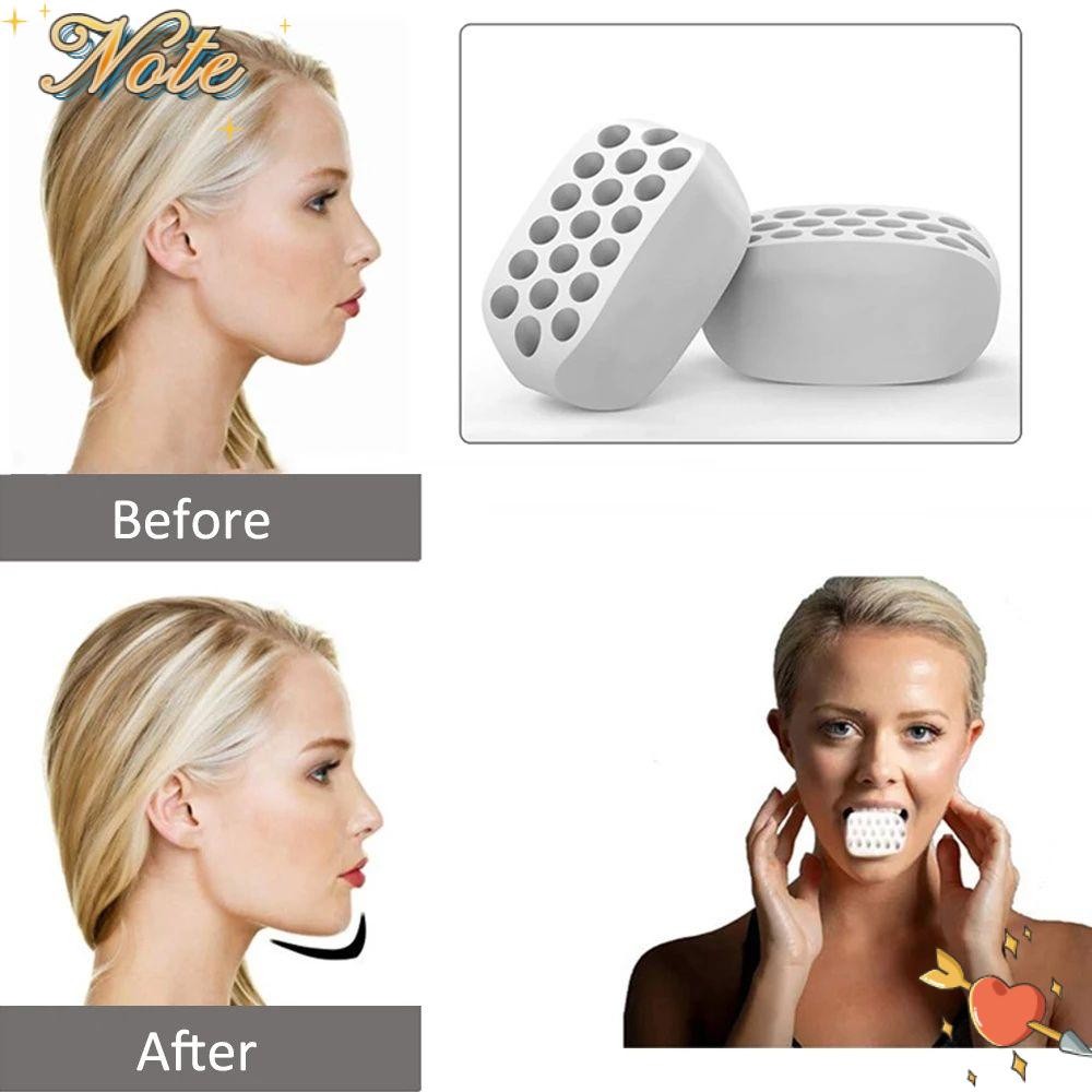 NOTEE Jaw Exerciser Food-grade Silica Chin Cheek Lifting Anti-aging Jawliner กล้ามเนื้อลูก