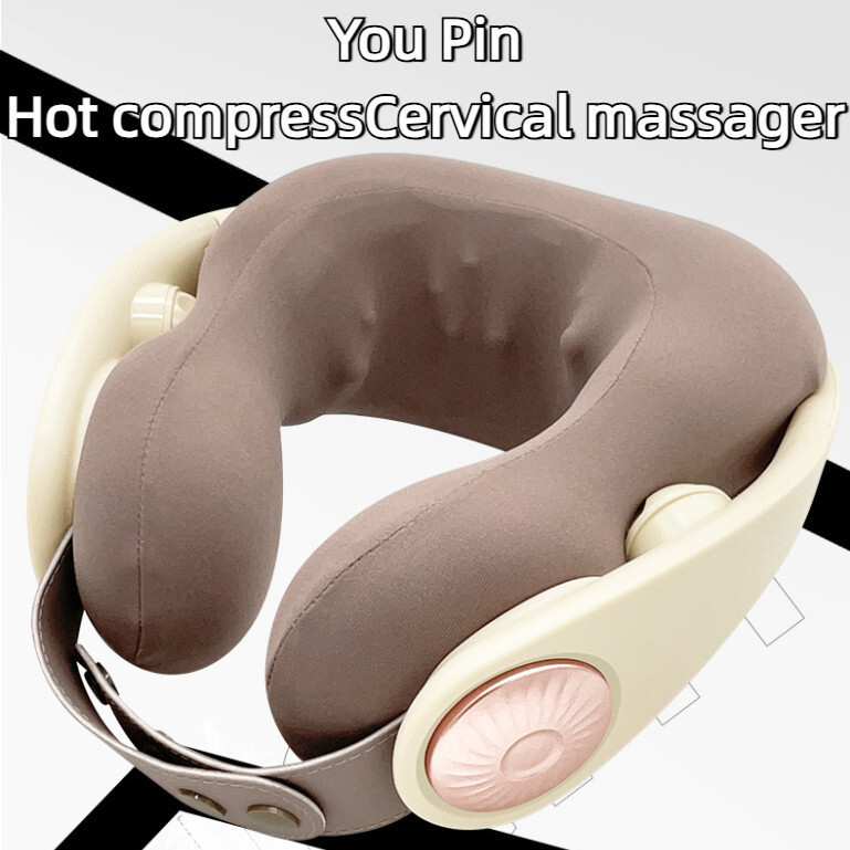 You Pin สมาร์ทประคบร้อนปากมดลูกกระดูกสันหลังนวดคอไหล่หมอนนวดของขวัญ Shiatsu คอนวด UShaped หมอนในครัว