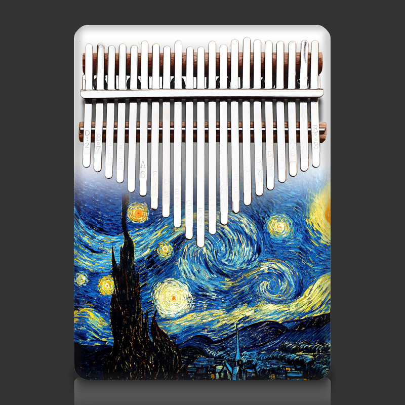 ชกมวยไฟฟ้า นวมชกมวย 21-Tone เปียโนนิ้วหัวแม่มือสีสันสดใส Kalimba การค้าต่างประเทศข้ามพรมแดน E-commer