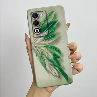 สําหรับ OPPO A5 2025 5G CPH2735 PKW120 OppoA5 4G CPH272727 เคสโทรศัพท์ดีไซน์ใหม่ MilkTea รูปแบบของเหลวซิลิโคนอ่อนนุ่มป้องกันกรณี
