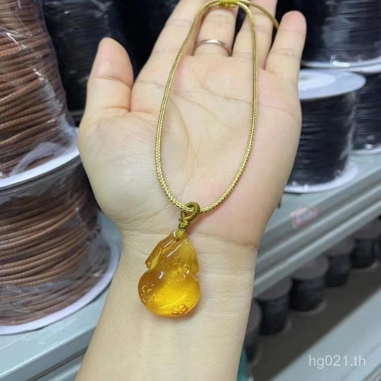 สร้อยคอเชือกแดง เชือกแขวน เชือกขี้ผึ้ง สร้อยข้อมือ เชือกขี้ผึ้ง เชือกถักลายงู เชือกขี้ผึ้งเกาหลี TLR