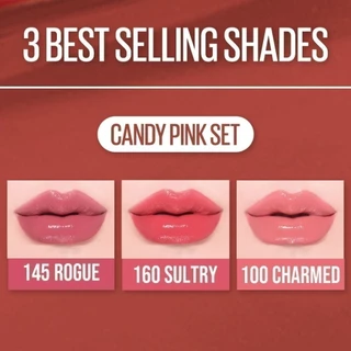 [เซต 3 เฉดขายดี] MAYBELLINE SUPER STAY VINYL INK LIPSTICK เมย์เบลลีน ซุปเปอร์ สเตย์ ไวนิลอิงค์ ลิปติดทน 16 ชม.
