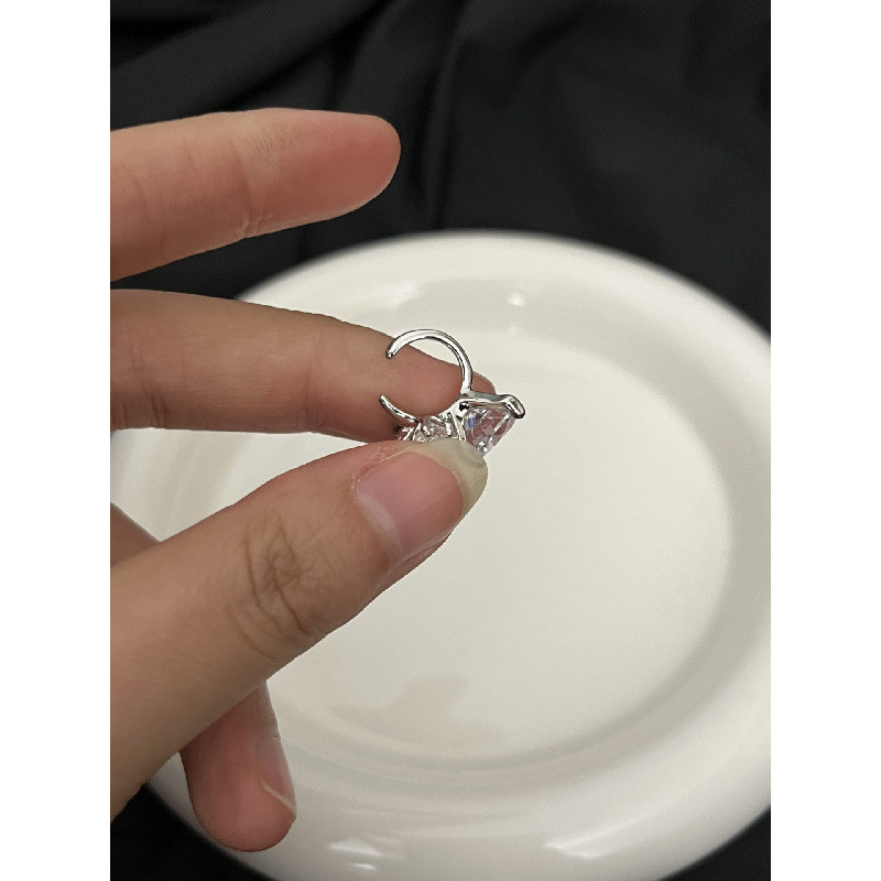 คลิปหูสำหรับผู้หญิง สไตล์หรูหราด้วยมุกเพทาย - รูปที่ 3