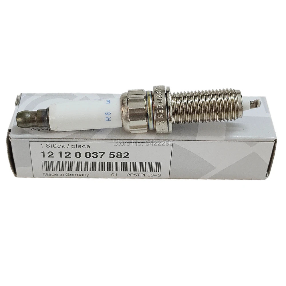 6ชิ้น 12120037582 หัวเทียนอิริเดียมเหมาะสําหรับ BMW 135i 235i 335i 435i 535i 640i 740i X3 X5 X6 E92 