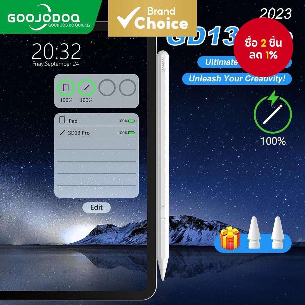 Goojodoq GD13/14 โปรแกรมแบบกําหนดเองค้นหาสไตลัสสําหรับ iPad 10/9 Air 4-6 & Pro 11-13 (รุ่น 2018-2024