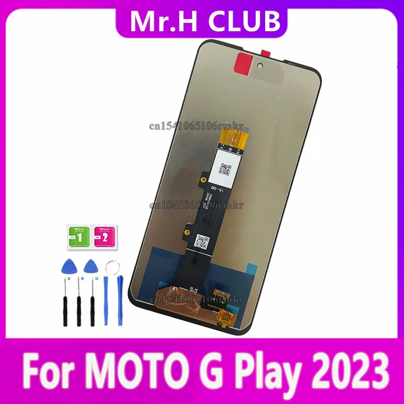 6.5 "สําหรับ Motorola Moto G Play 2023 Gplay 2023 หน้าจอสัมผัส LCD โทรศัพท์มือถือจอแสดงผล LCD Full A