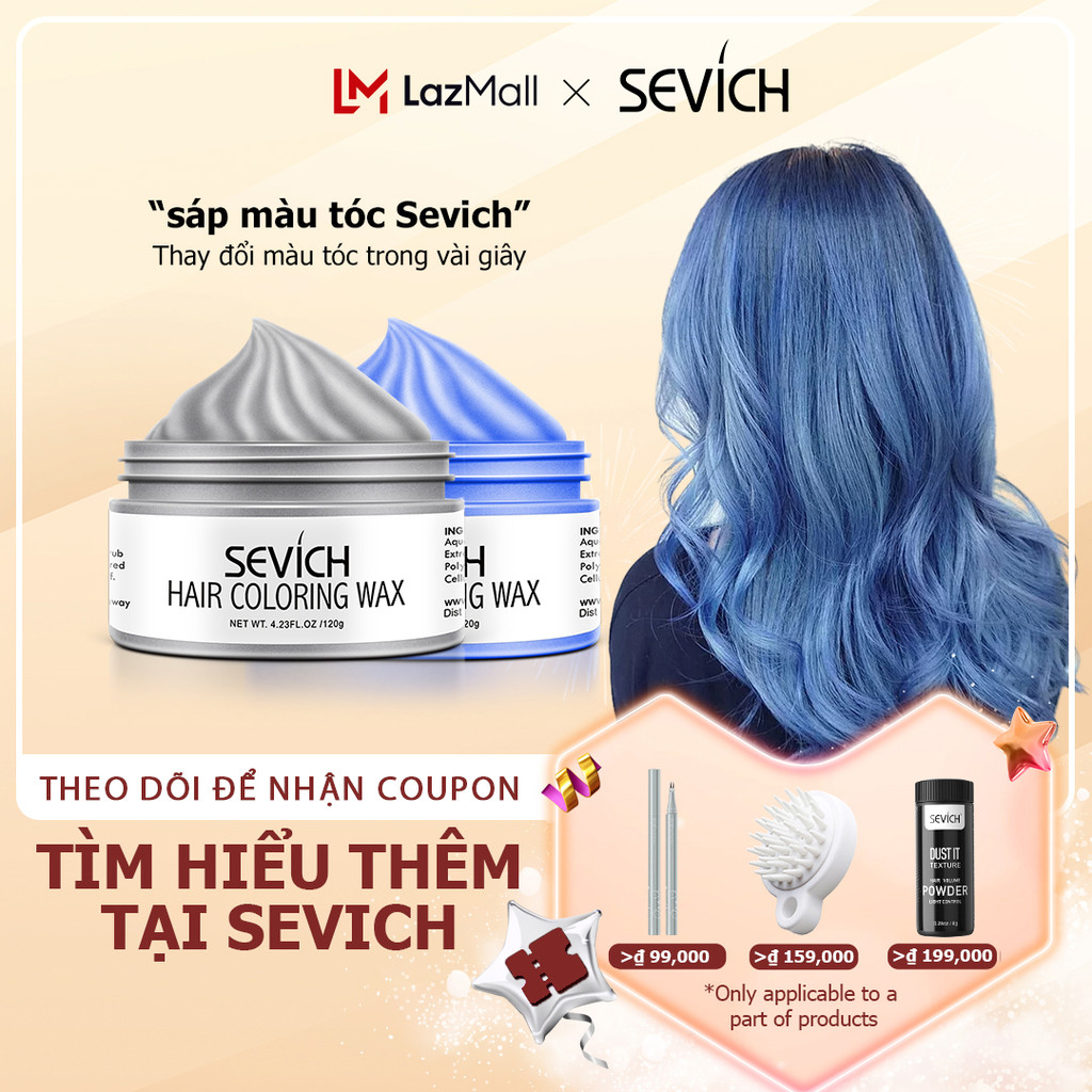 ย้อมผมชั่วคราว SEVICH0 สีแห่งตัวเลือกของคุณ 0G ย้อมผมถาวรคุณภาพสูง HairColorWax0g