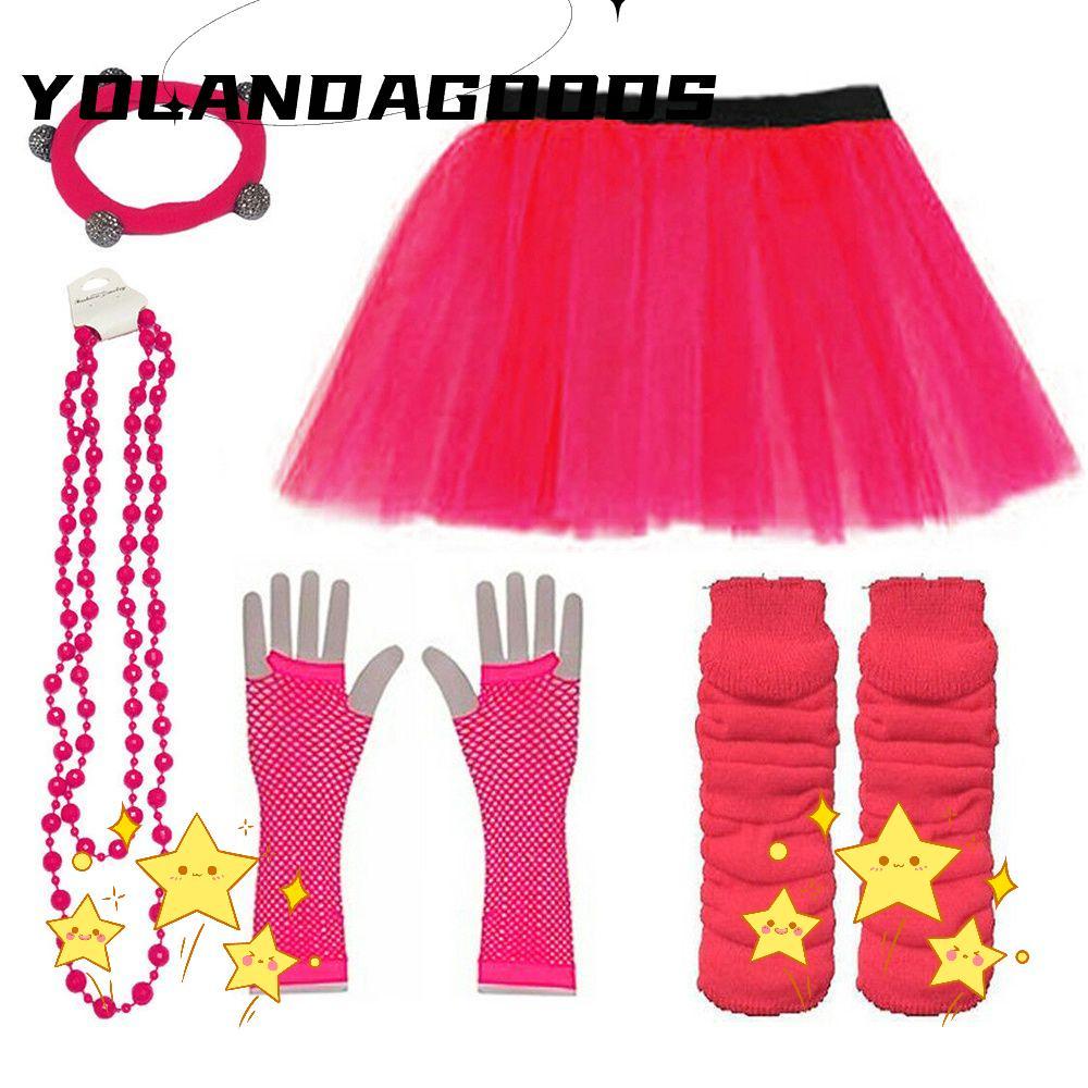 YOLA Neon 80s ที่คาดผม Prom party Leg Warmer Hen Party