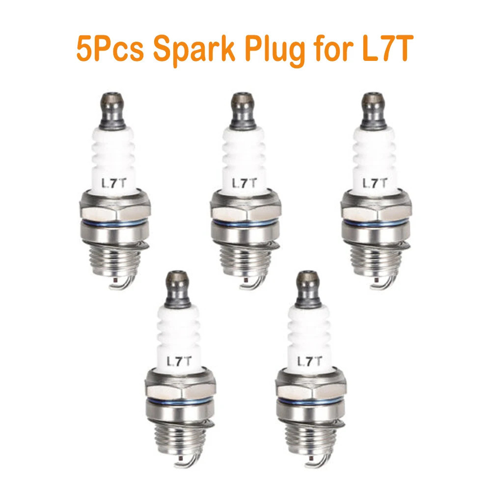 5 ชิ้นหัวเทียนสําหรับ 2 จังหวะ L7T BM6A BPMR7A RCJ6Y RCJ7Y WSR5F 33cc-49cc Trimmer Blower Chainsaw