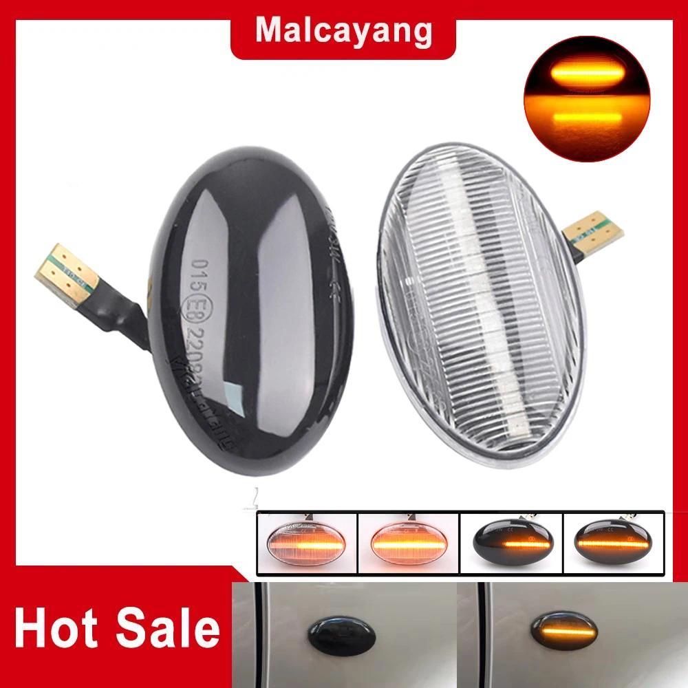 2 ชิ้นรถ LED Marker ด้านข้างแบบไดนามิกไฟเลี้ยวสําหรับสมาร์ท 450 452 & Mercedes-Benz W168 W639 2003-2