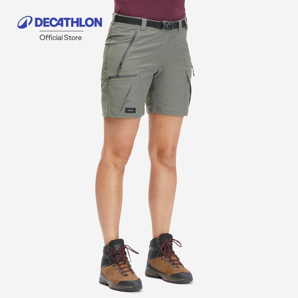 Decathlon Women'S Trekking Shorts - Mt500 กางเกงเดินป่าเทรคกิ้งสำหรับผู้หญิง รุ่น MT500 - Green