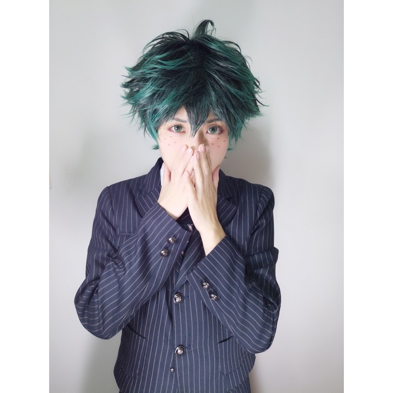 My Hero Academia Midoriya Izuku ของสะสมมาพร้อม Wig สำหรับ cosplay โดยไม่ต้องใช้วัสดุเสริม