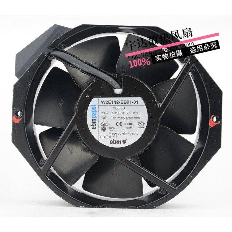 พัดลม 1UF230V ของแท้ West German All-Metal Original W2E142-BB01-01 17CM Cooling A3IM